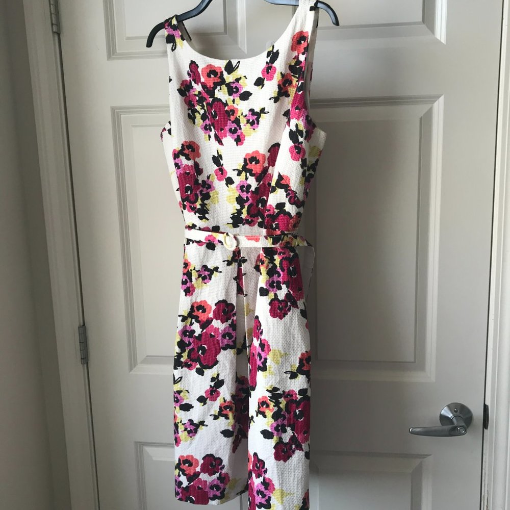 White Loft Floral Dress Size 16